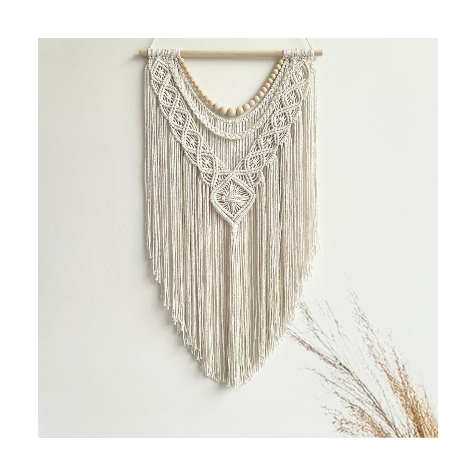 Wood Bead Wall Decor / Wood Bead-a