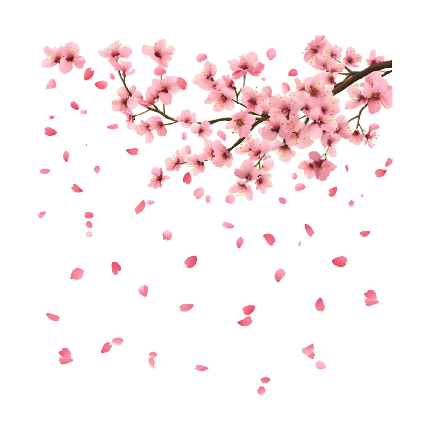 Cherry Blossom Wall Decals Stickers / Set of 35