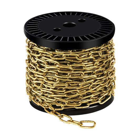 1/12" Metal Hanging Chains Bronze Decorative Chain Fixture Chain Brass / 2mm 50ft / Gold / 50 ft
