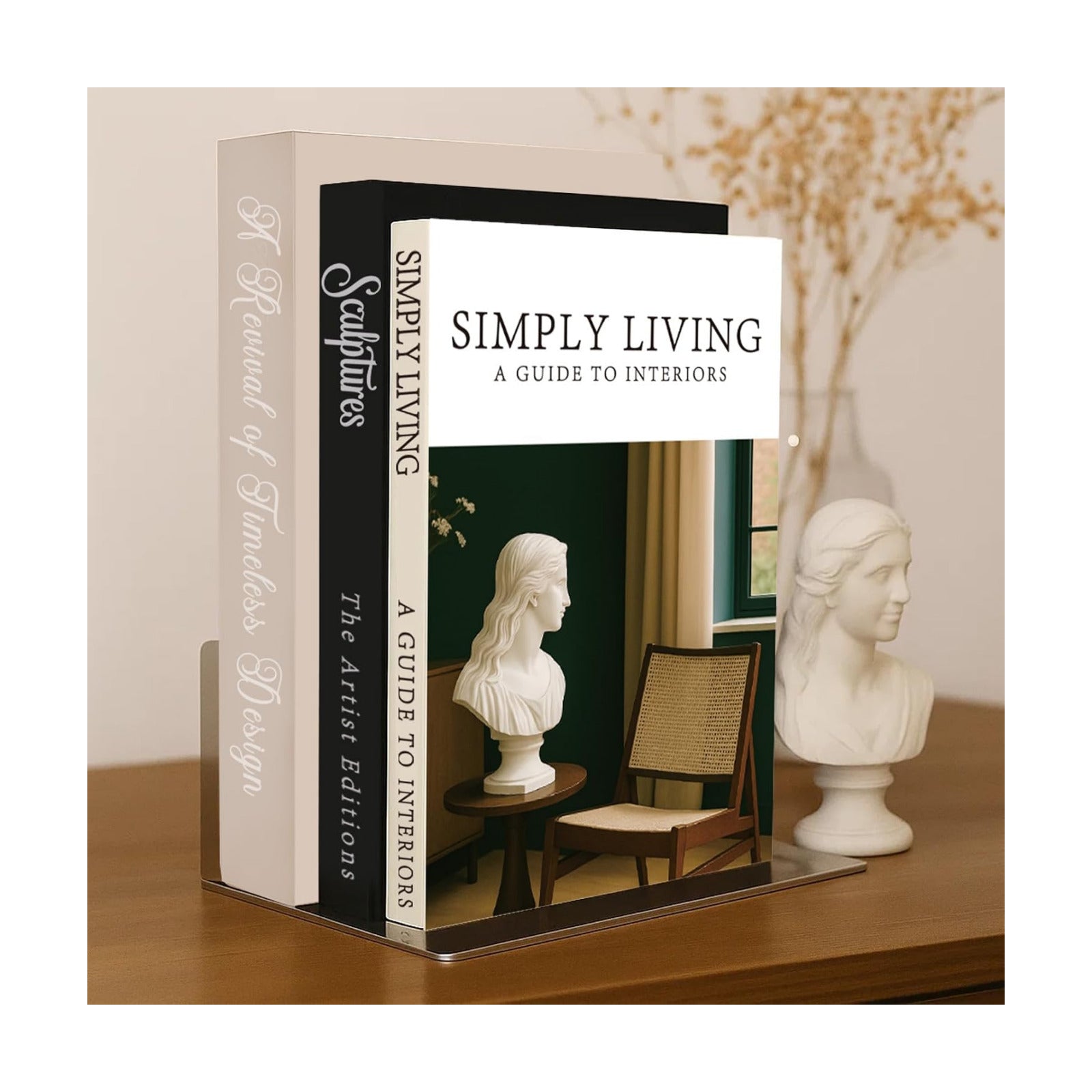 Aesthetic Decorative Books Decorative Coffee Table Books / Sculpture Decorative Boxes / Set of 3