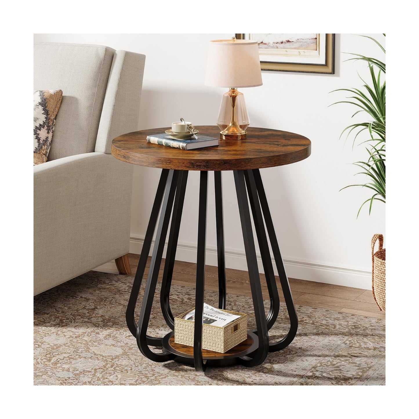 Metal Frame and Lower Shelf