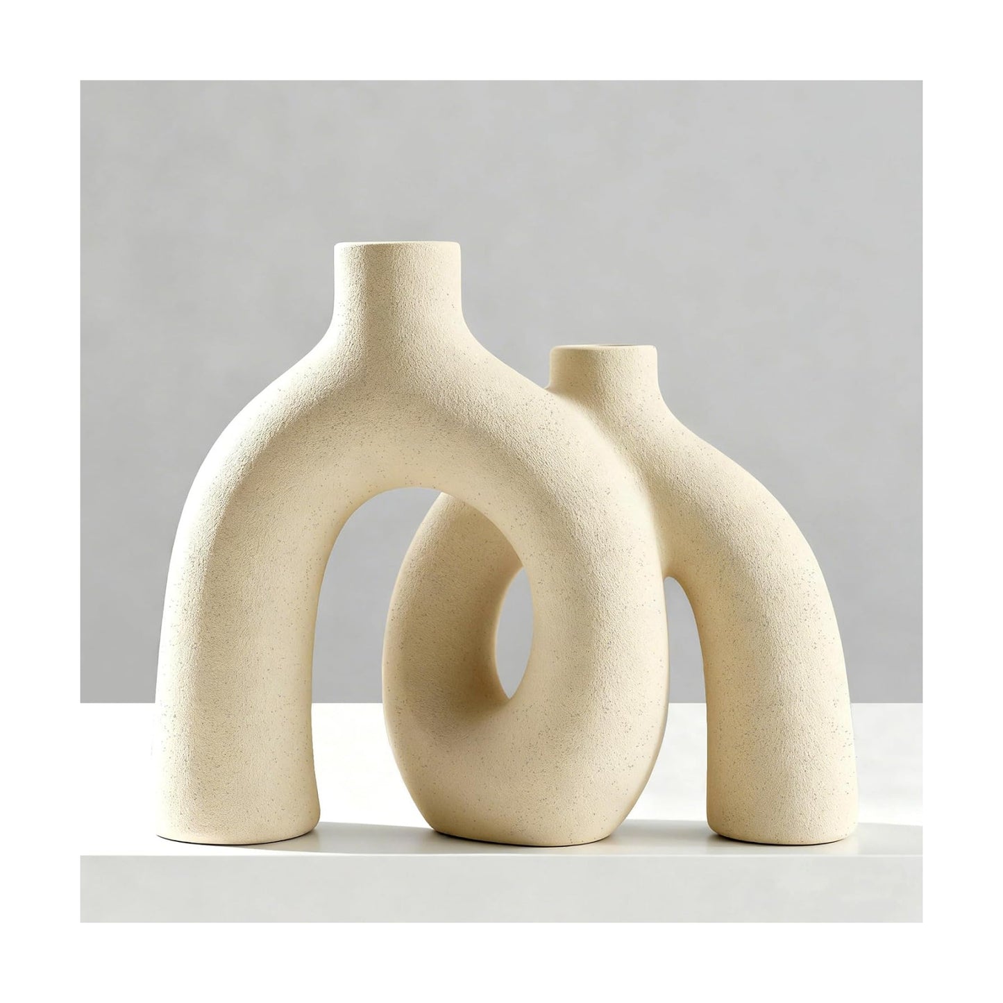 Modern Nordic Boho Style Vases Home Decor / Beige