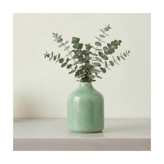 Modern Ceramic Bud Vases / Green / 4 Inch