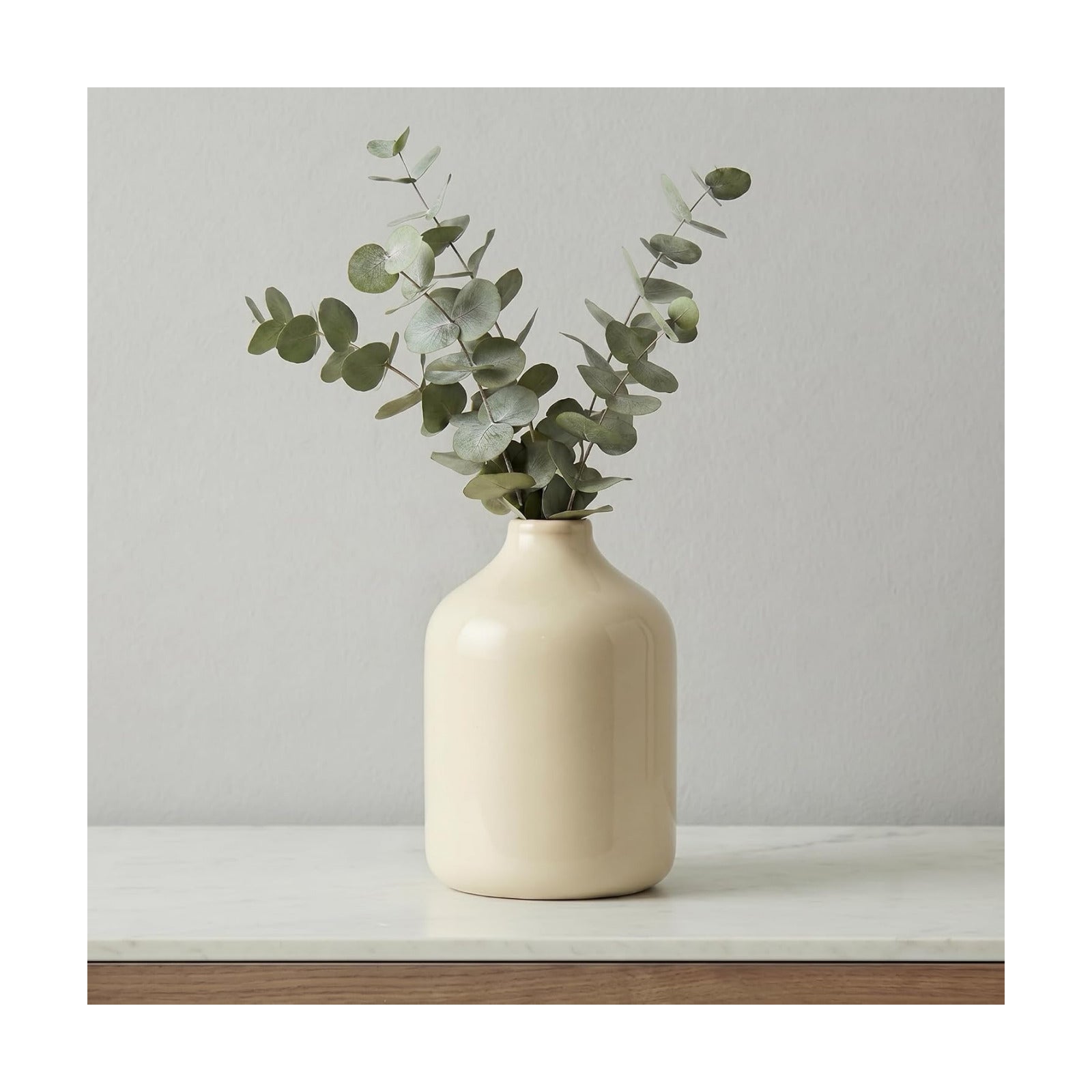 Modern Vase for Pampas Grass / Beige / 5 Inch