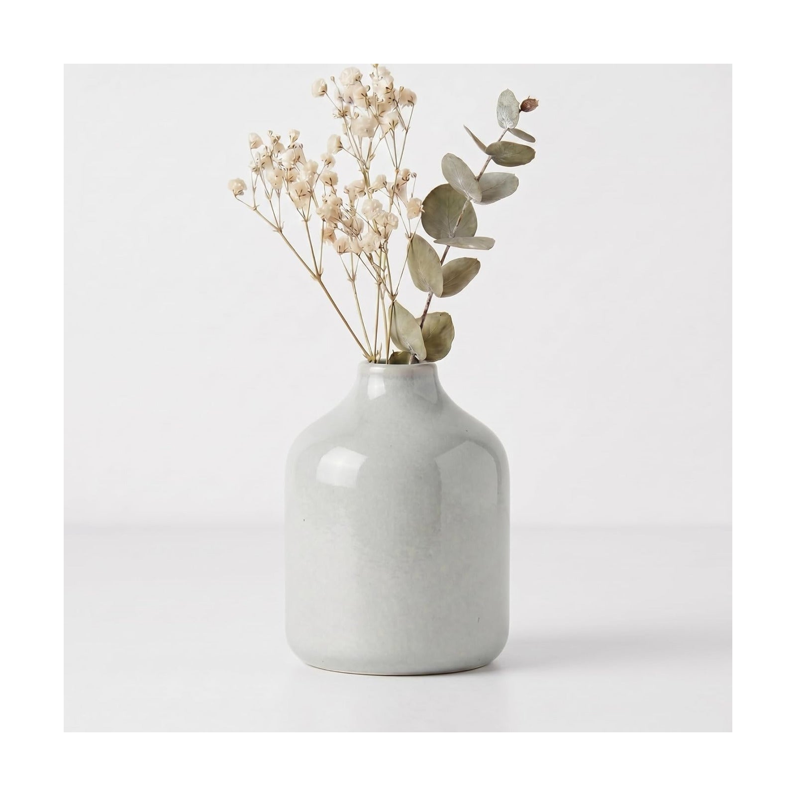 Grey Modern Vase / Gray / 4 Inch