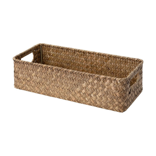 Seagrass Bathroom Basket Organizer and Storage / Brown