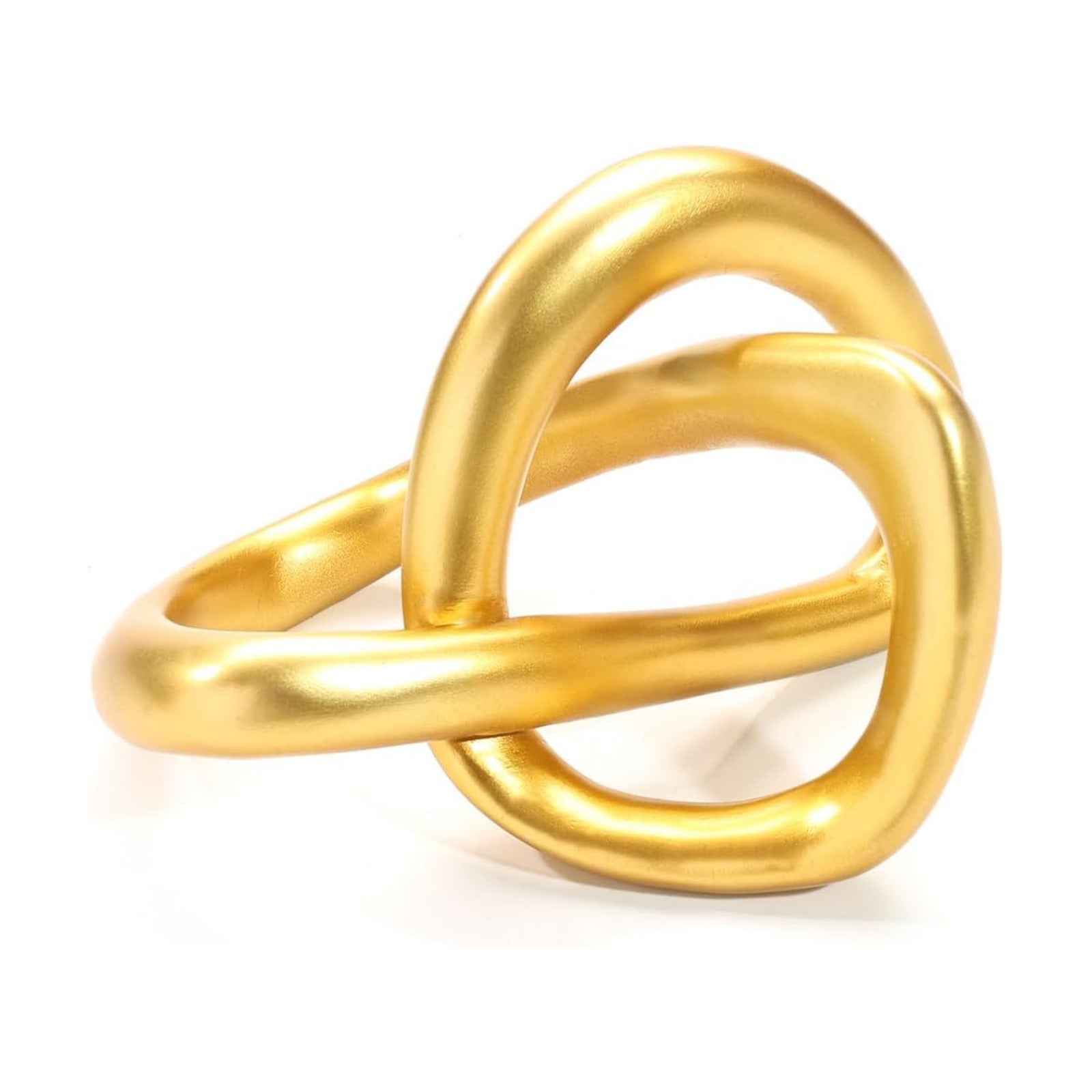Modern Knot Sculpture Statue / Gold