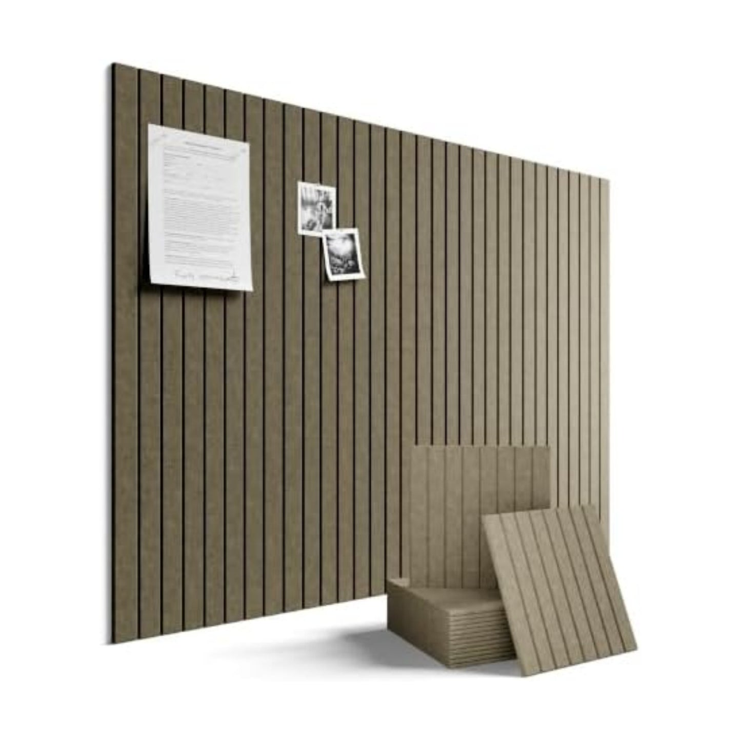 Fluxynara 48" x 36" Large Felt Bulletin Board, Earth Brown