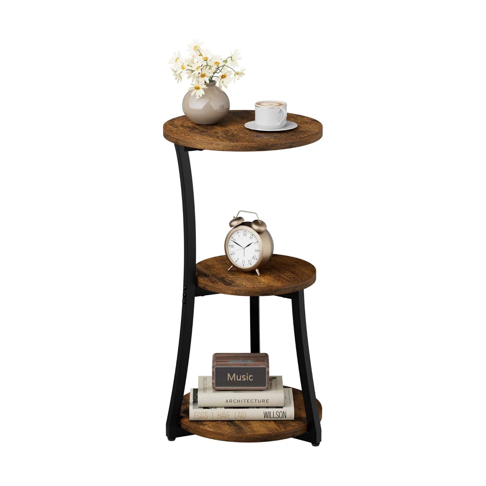 Vintage Accent Table / Rustic Brown / Small