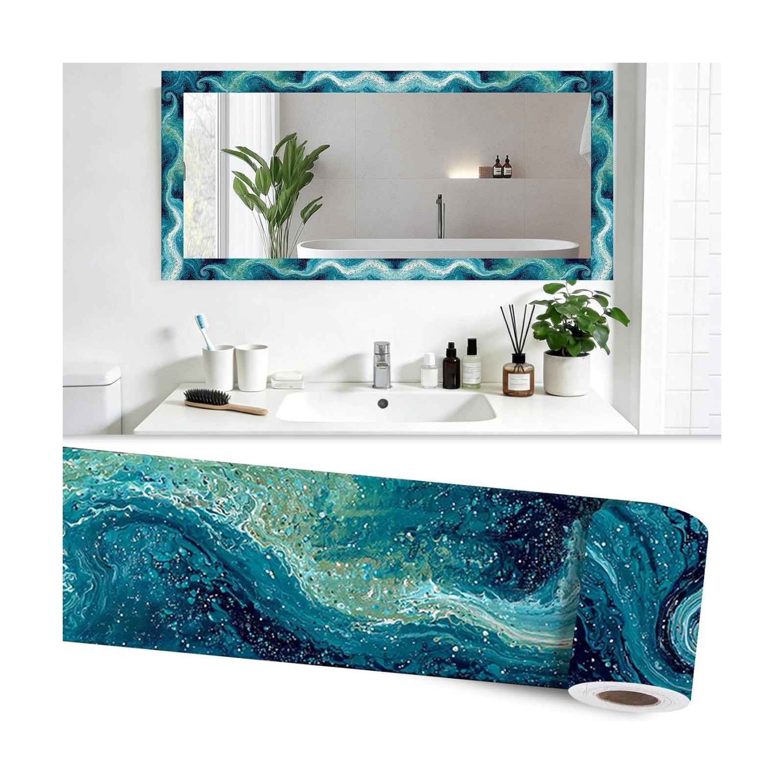 Ft Peel and Stick Wallpaper Border for Modern / Hd10566 / 3.94 x 16.4