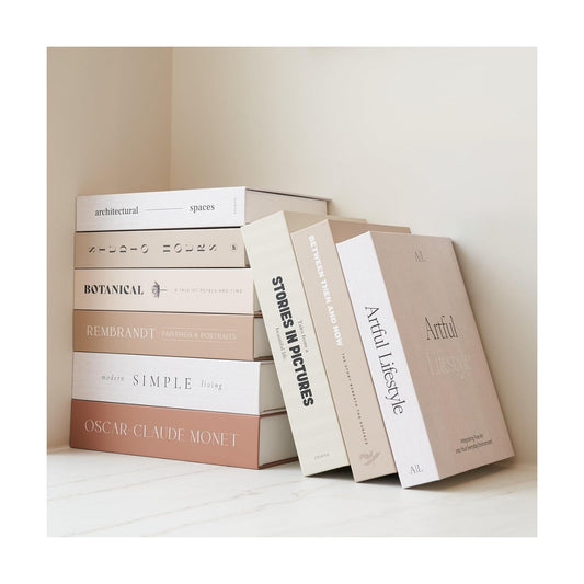 Decorative Books / Boxes Coffee Table / Brown / Set of 9