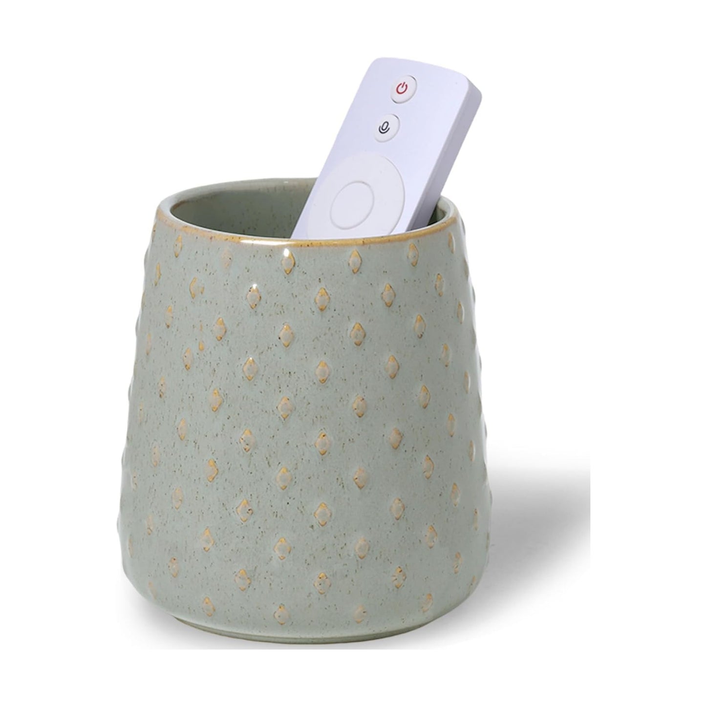 Ceramic TV Remote Control Holder / Grey