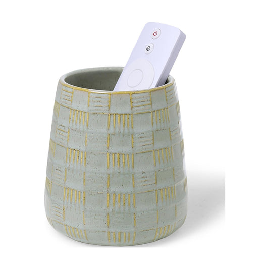 Ceramic TV Remote Control Holder / Grey