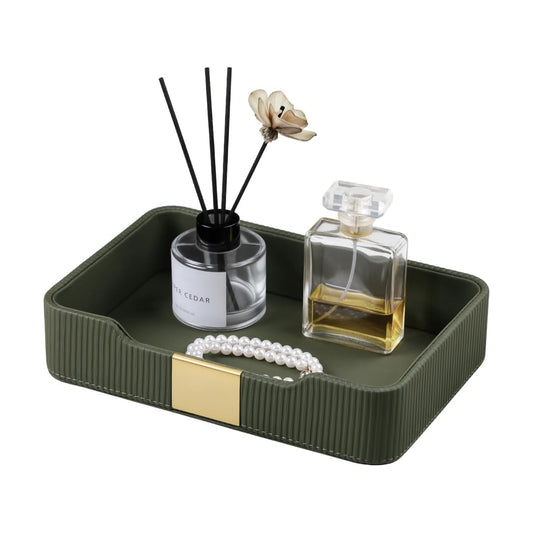 Valet Tray Desktop Storage Organizer / Green