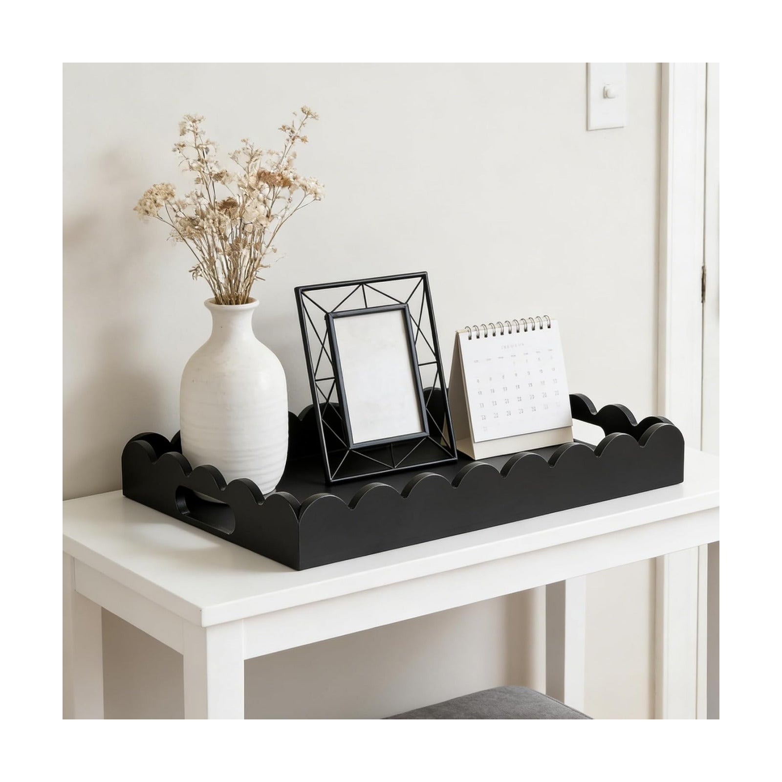Decorative Tray / Serving Tray Decor / Black