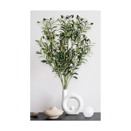 Artificial Olive Branches / Black / 39 Inch / Set of 4