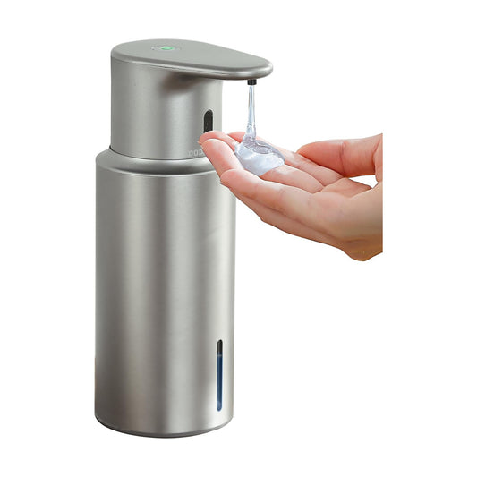 Automatic Liquid Soap Dispenser Touchless, 304 Stainless Steel Bottle Body | 16.2oz/480ml Rechargeable Dish Soap