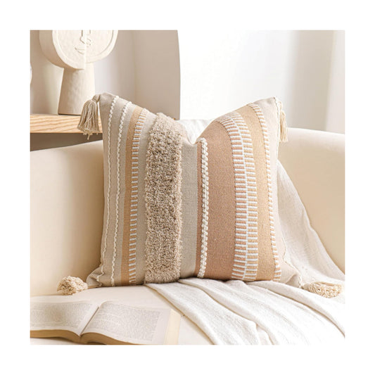 Throw Pillow Cover / 20 x 20 / Cream