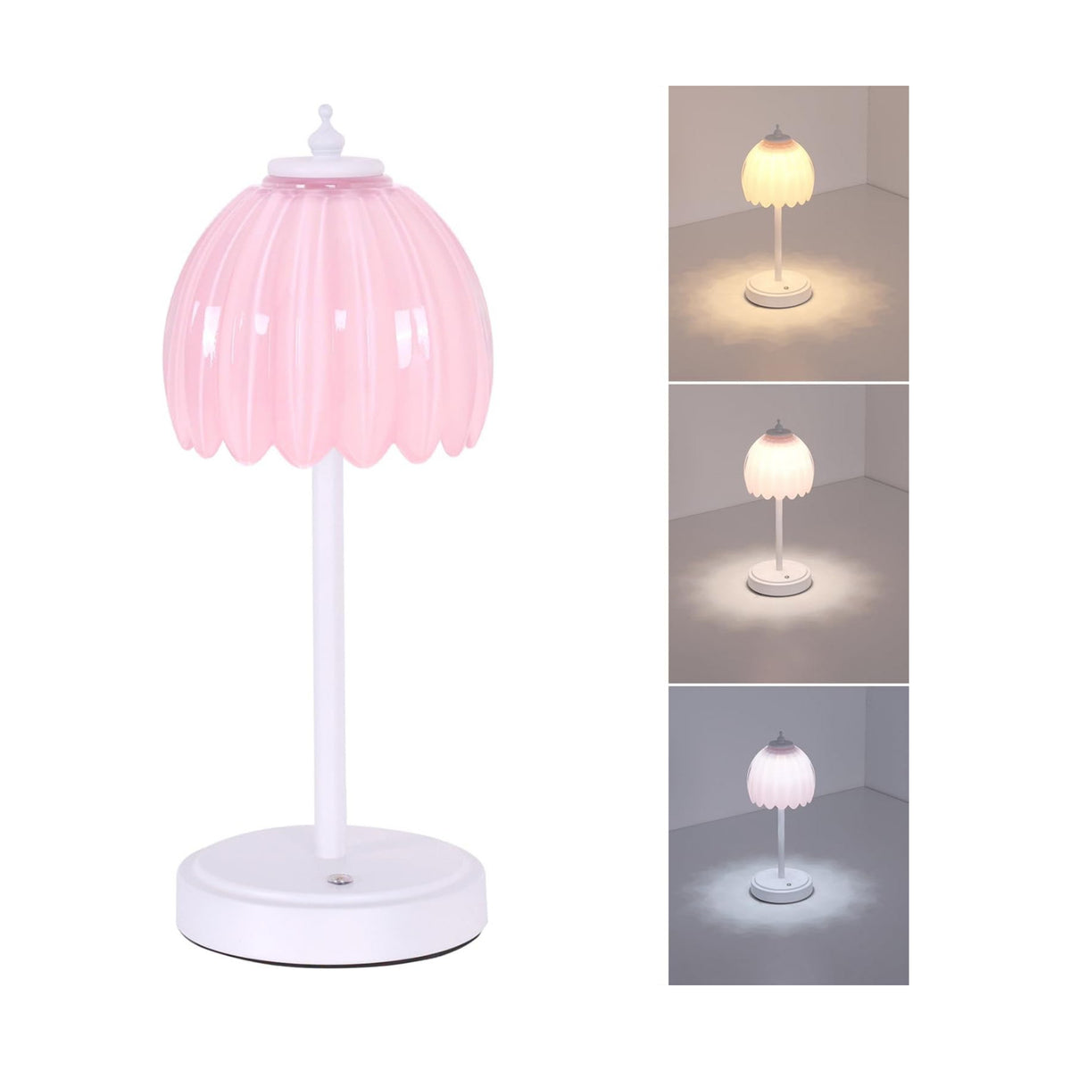 Shenmoyl Rechargeable Table Lamp with 5200mAh Battery & Touch Control - 3 Adjustable Color Temperatures, Cordless