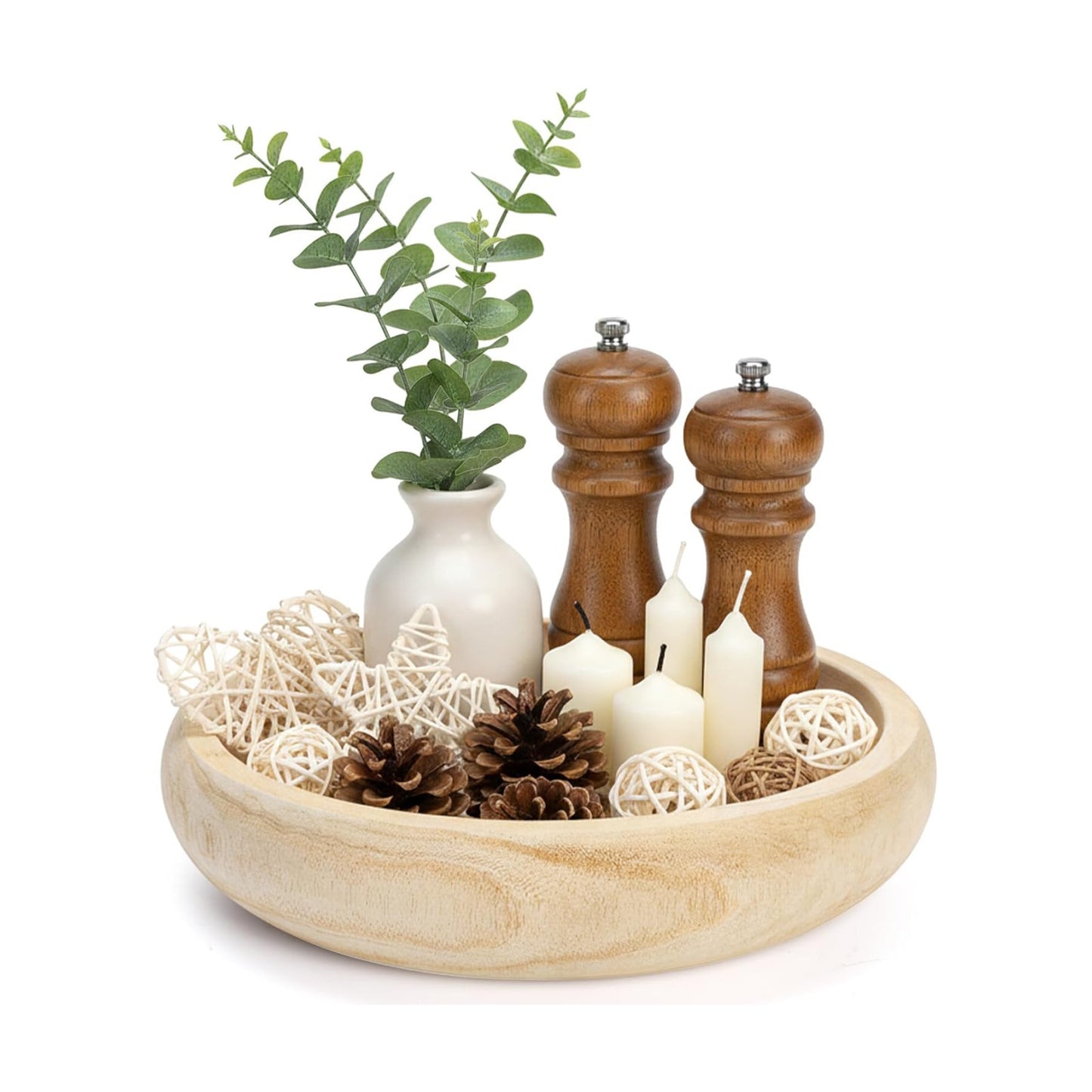 Paulownia Wood Bowl / Natural / 11 Inch