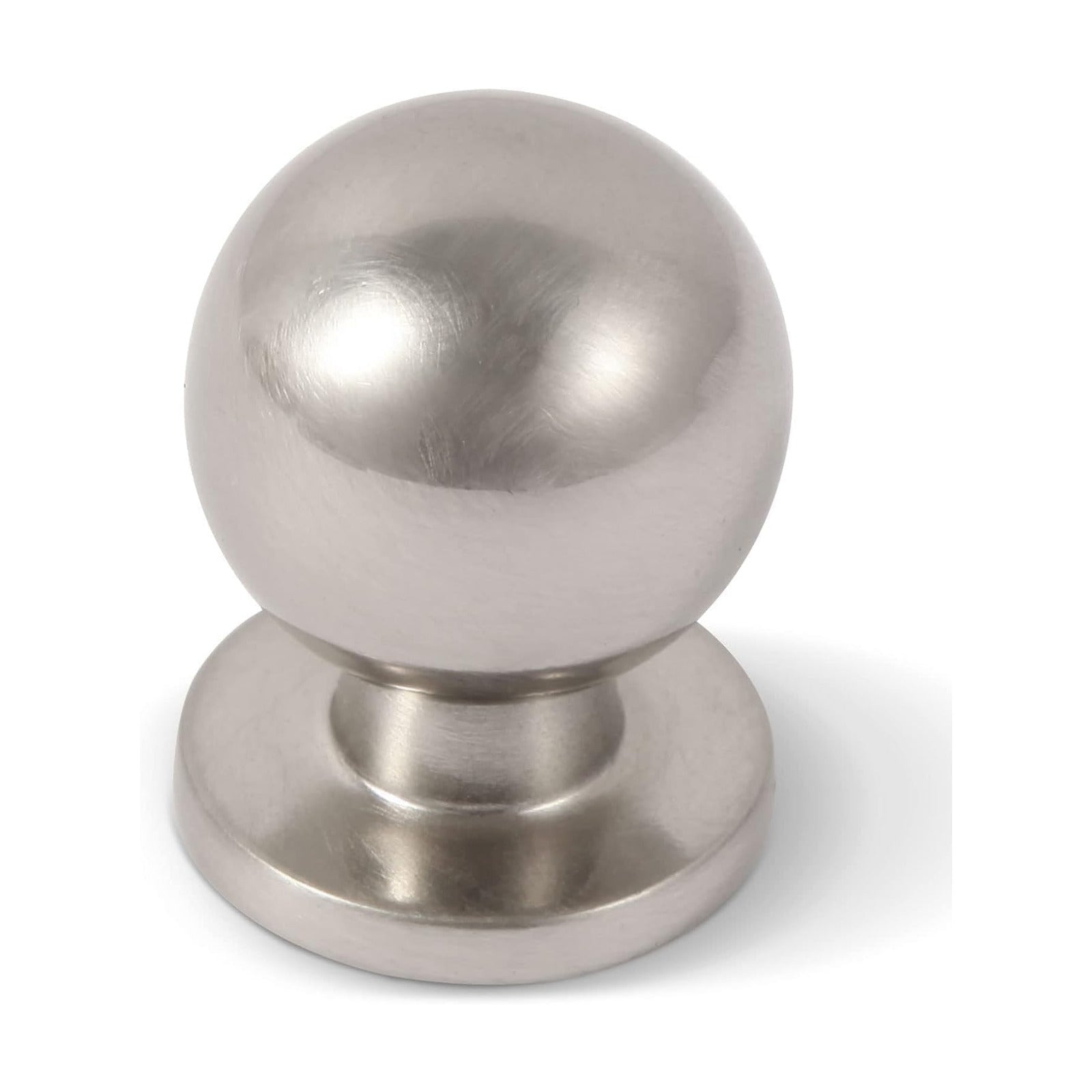 1-1/ Cabinet Knobs Solid Drawer Pulls / 1-1/4" Hole Center / Brushed Nickel / 4 Inch / Set of 10