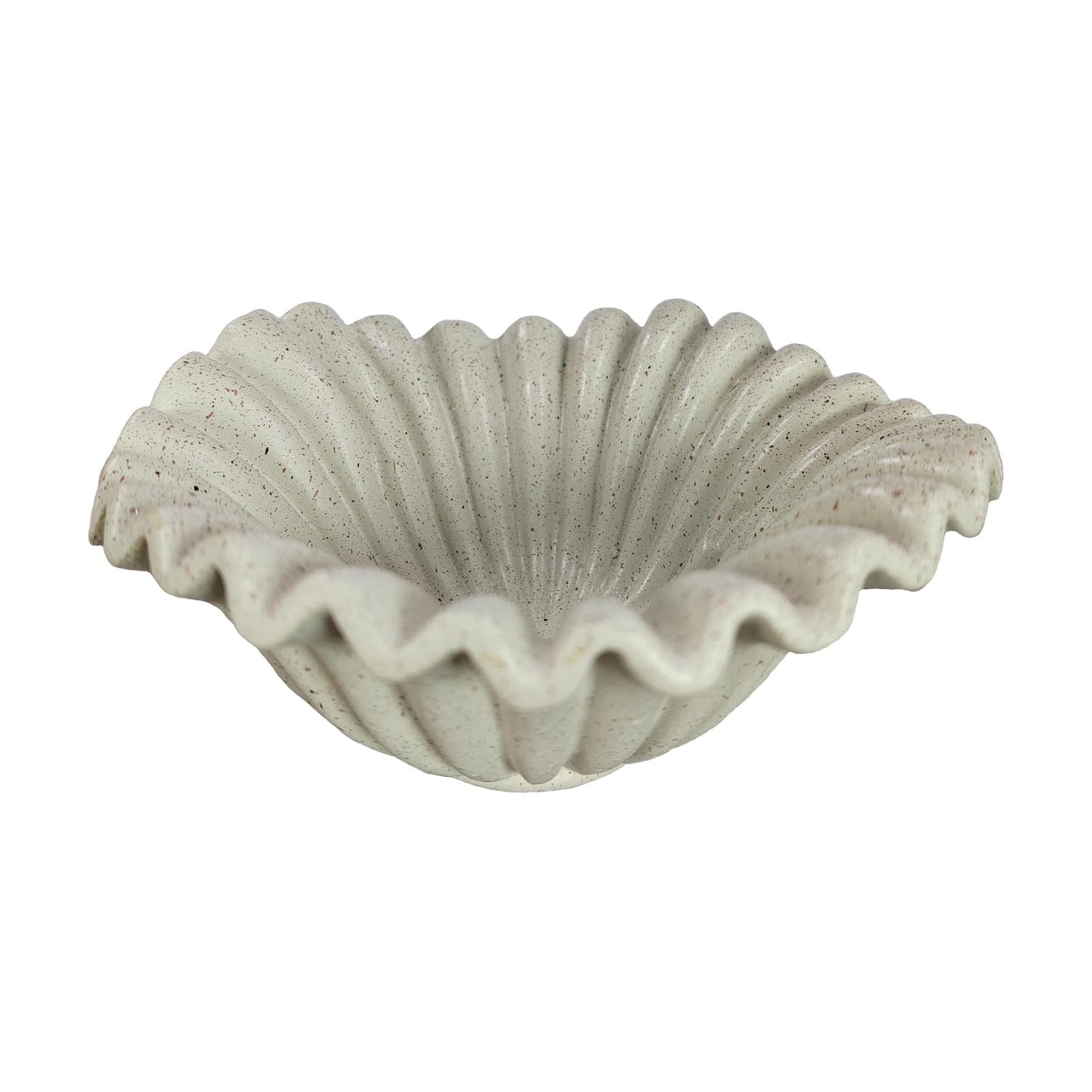 Scalloped Pedestal Bowls for Modern Home Decor / Light Gray-b / 6inch