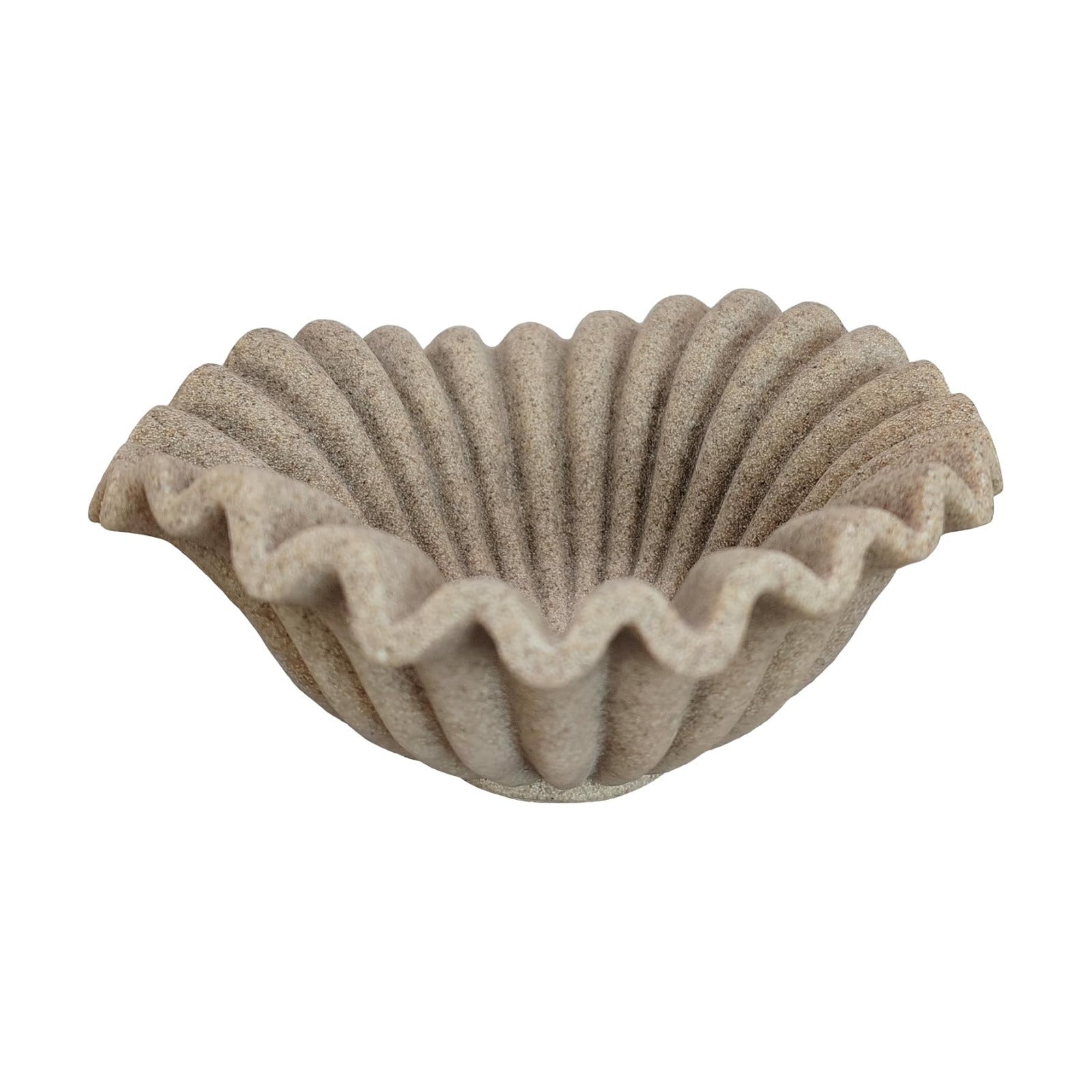 Scalloped Pedestal Bowls for Modern Home Decor / Beige-b / 6inch