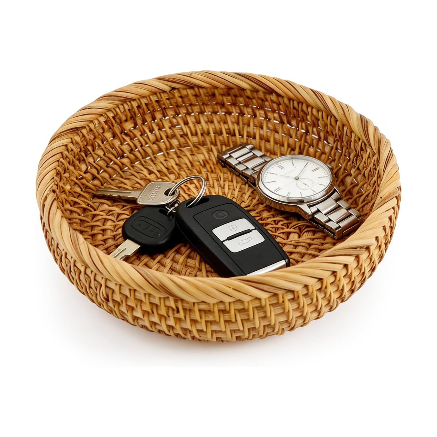 Small Rattan Bread Basket / Natural / 6.9 Inch