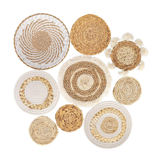 Boho Wall Basket Set / Set of 9