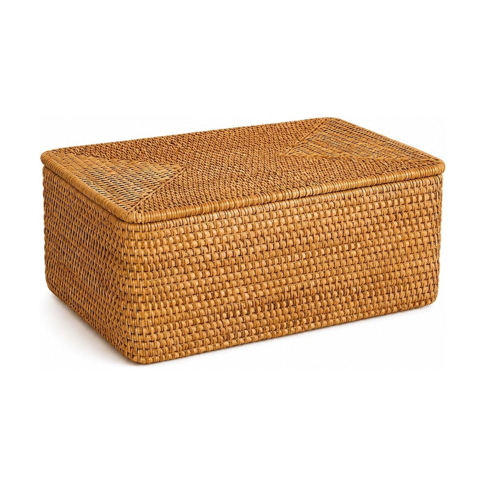 Small Wicker Storage Basket / Brown / 11.8 x 7.9 x 4.3