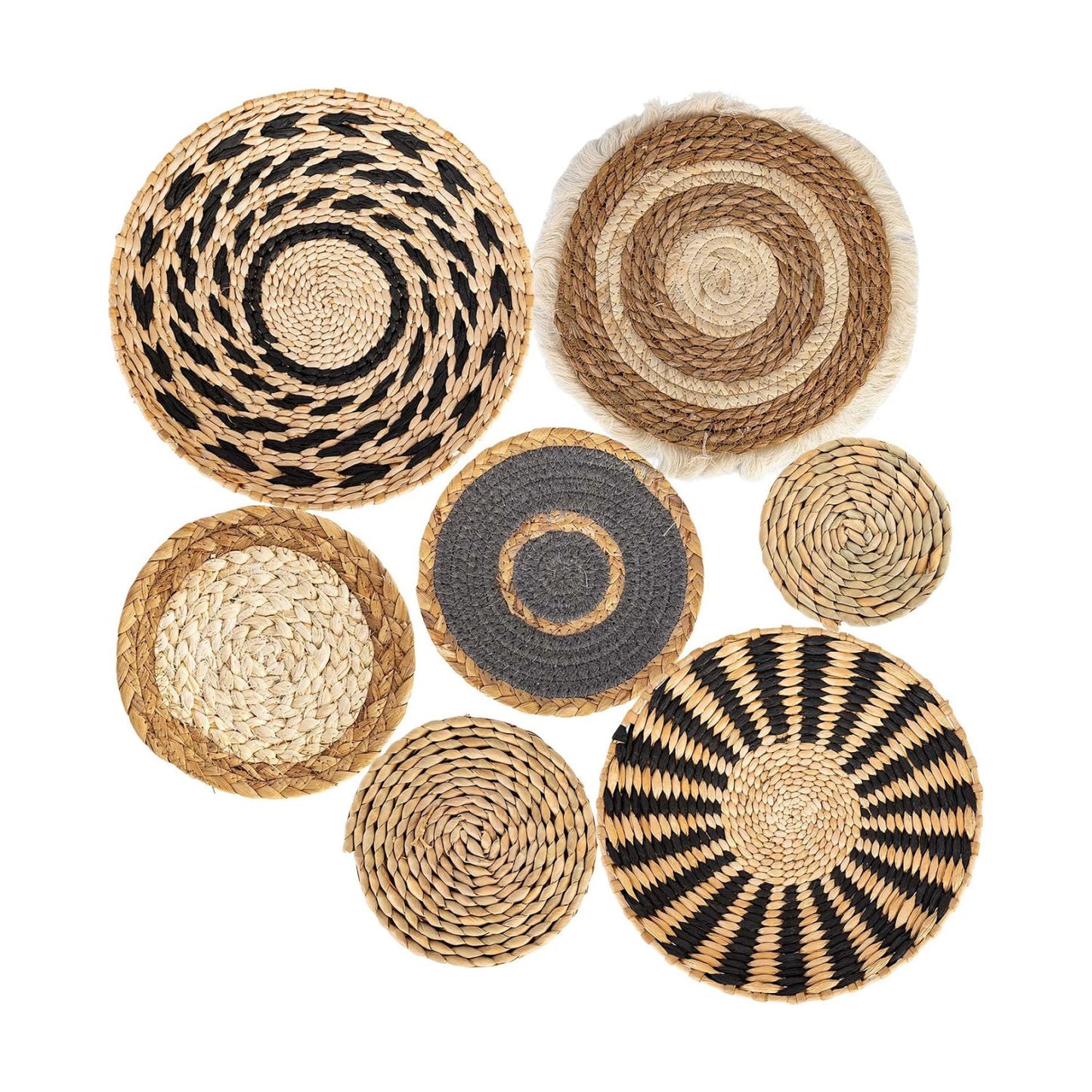 Boho Wall Basket Set / Set of 7