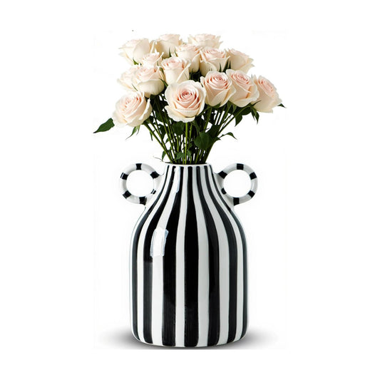 Nordic Boho Vases / Black and White