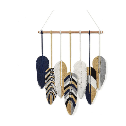 Boho Wall Decor / Blue Yellow