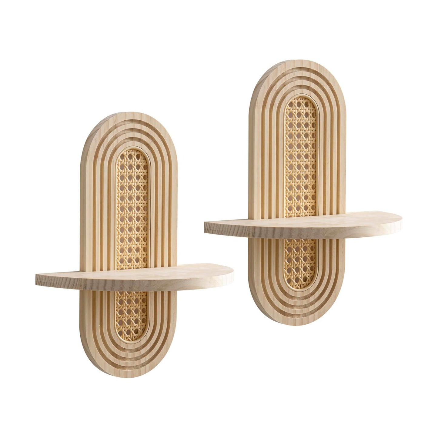 Arch Plant Floating Shelf / Wood / Set of 2