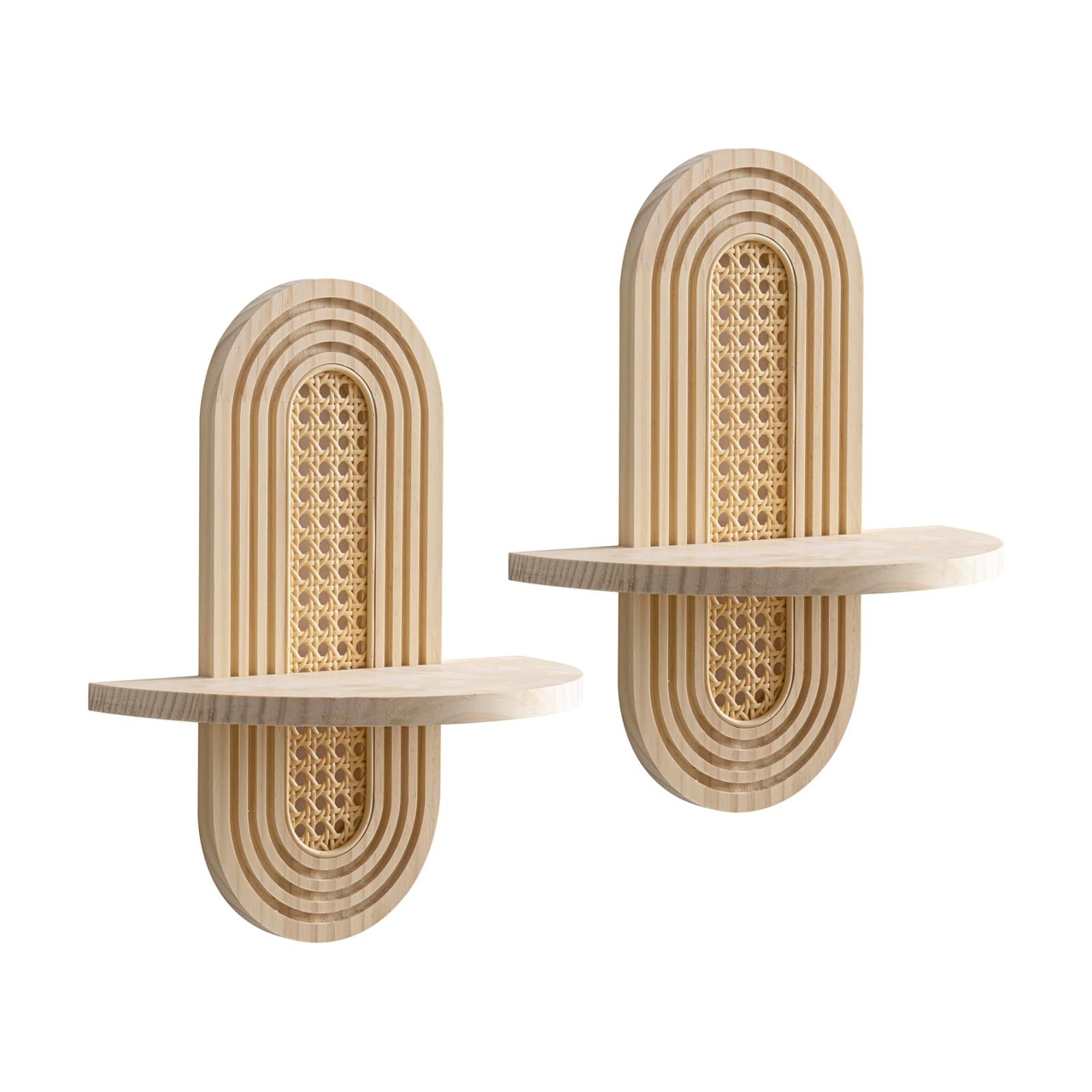 Arch Plant Floating Shelf / Wood / Set of 2