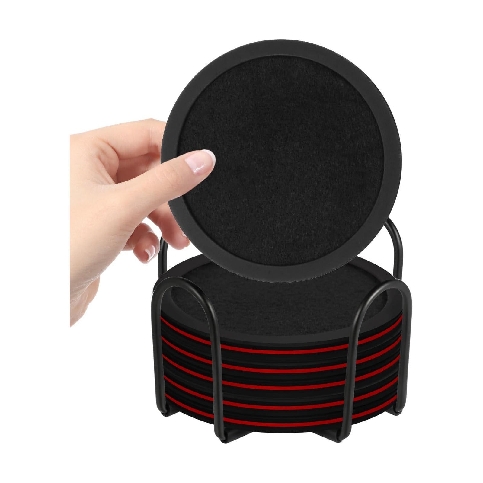 Holder / Silicone Cup Mat / Red