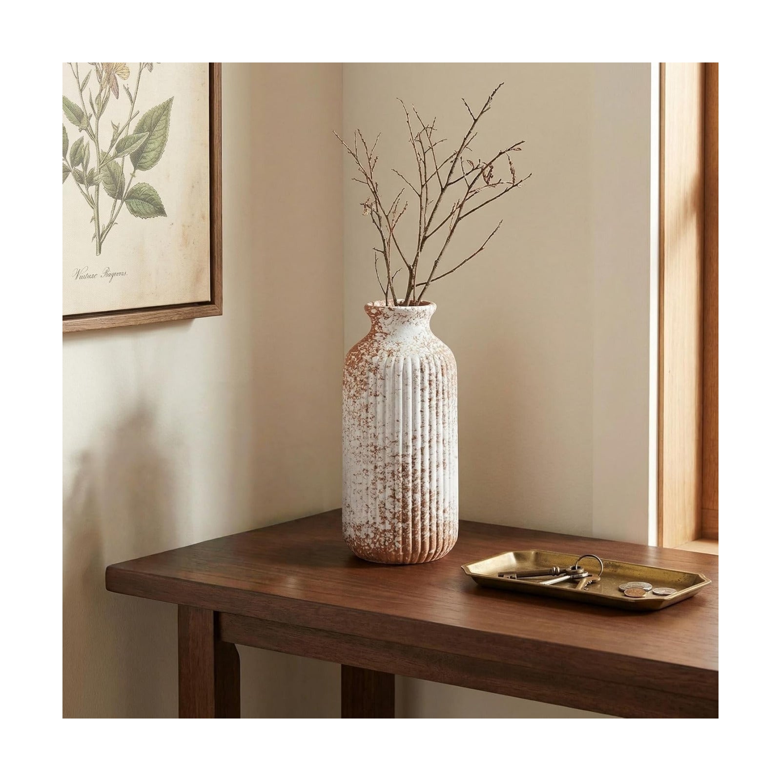 Rustic Ceramic Vase 9 / Terracotta-9