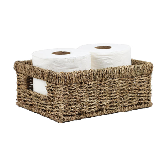 Wicker Baskets / Rattan Woven Basket for Storage / Seagrass / Small