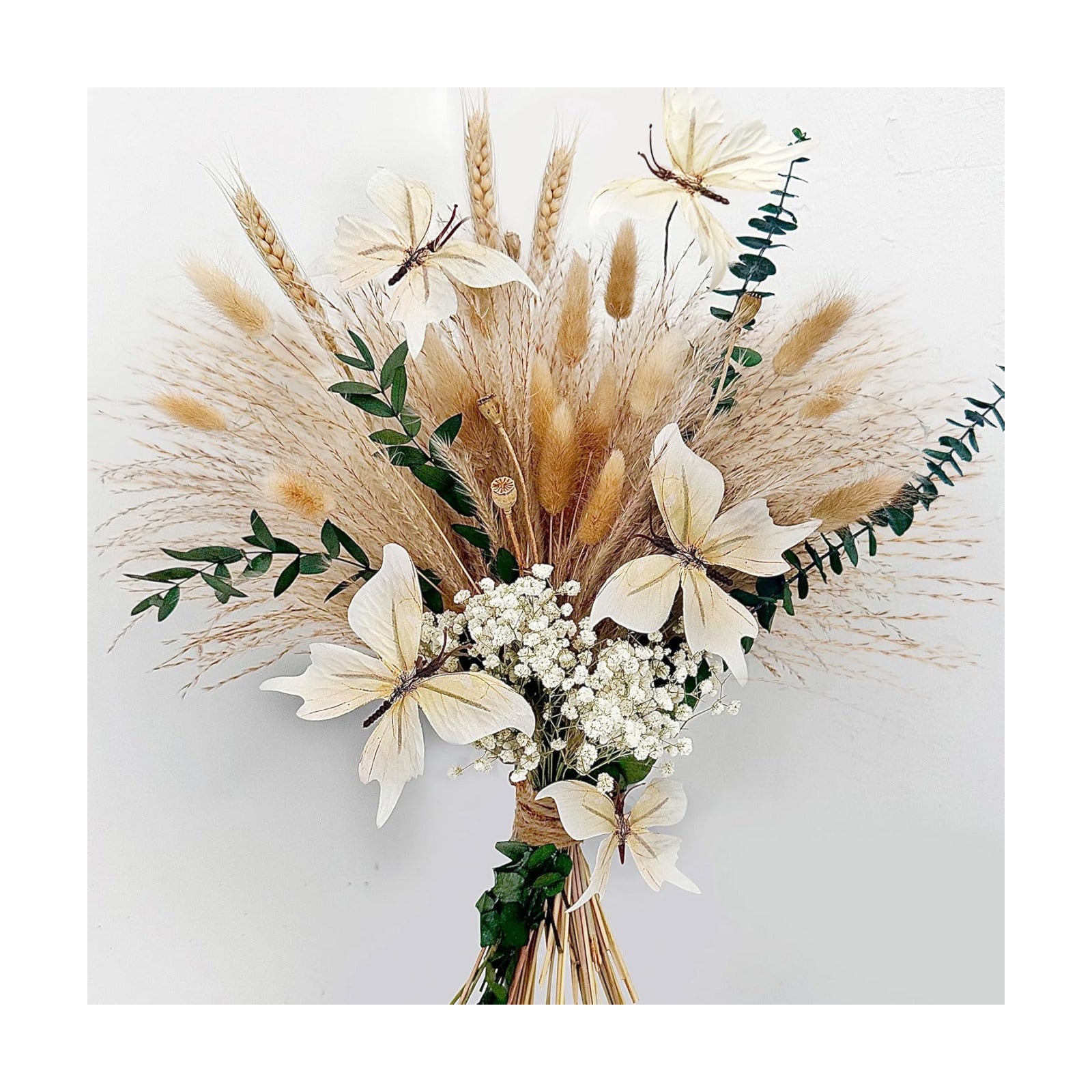Pampas Grass Dried Flower Bouquet for Boho Home Decor / Natural