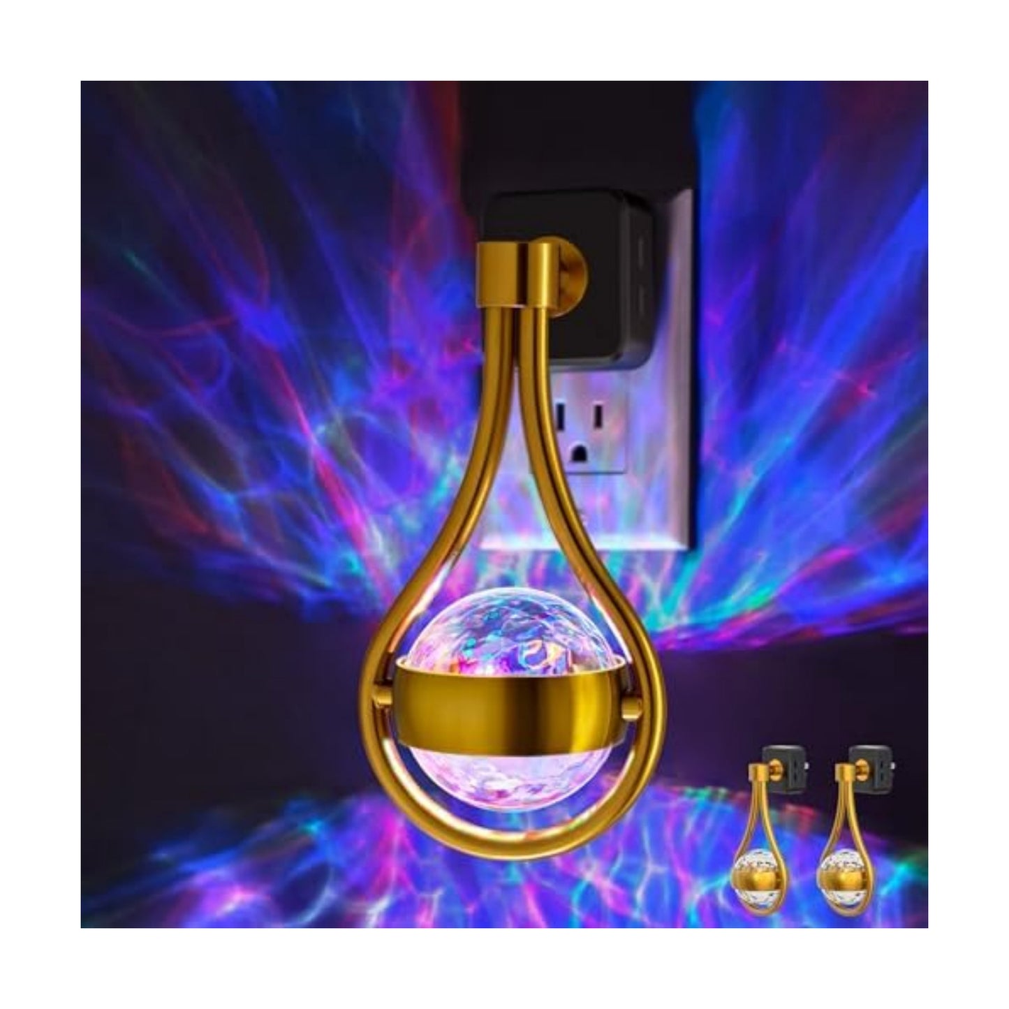 Briignite RGB Night Lights Plug into Wall, Color Changing Nightlight
