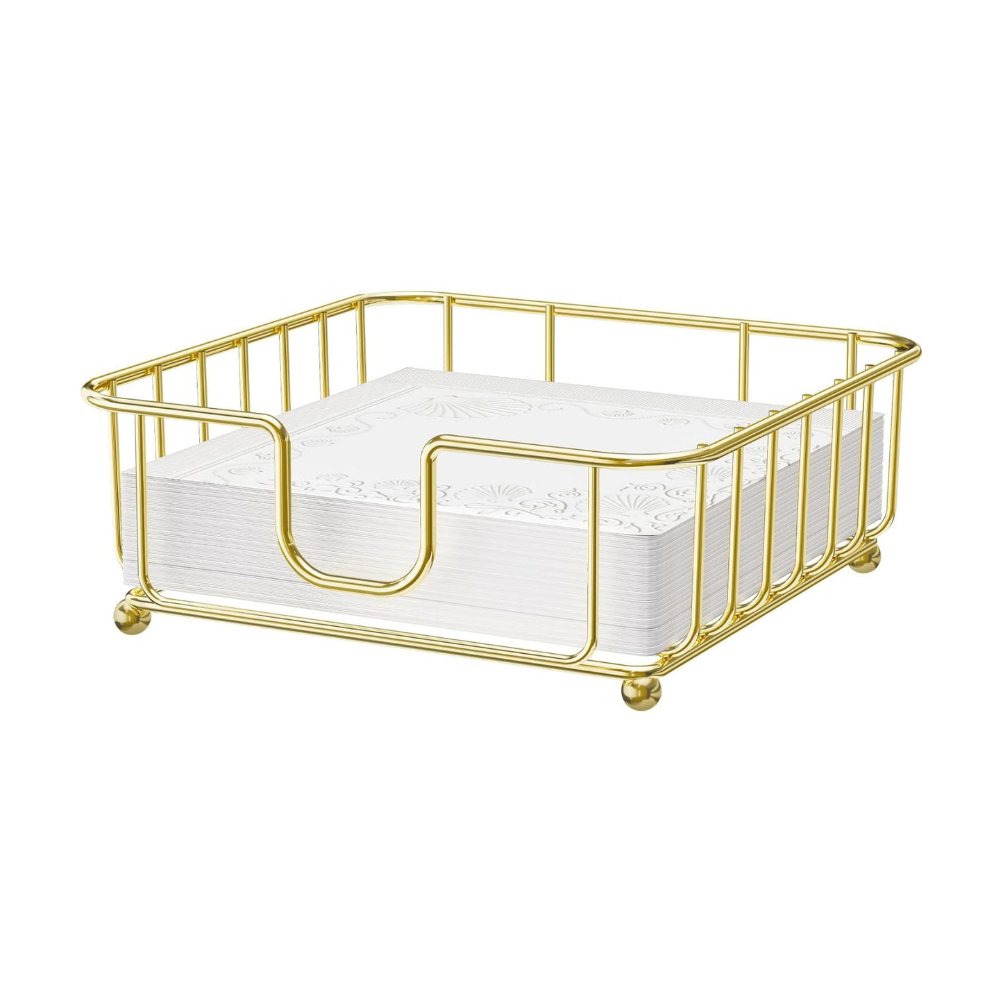 Napkin Holder / Napkin Holders for Paper Napkins / Gold / Luncheon