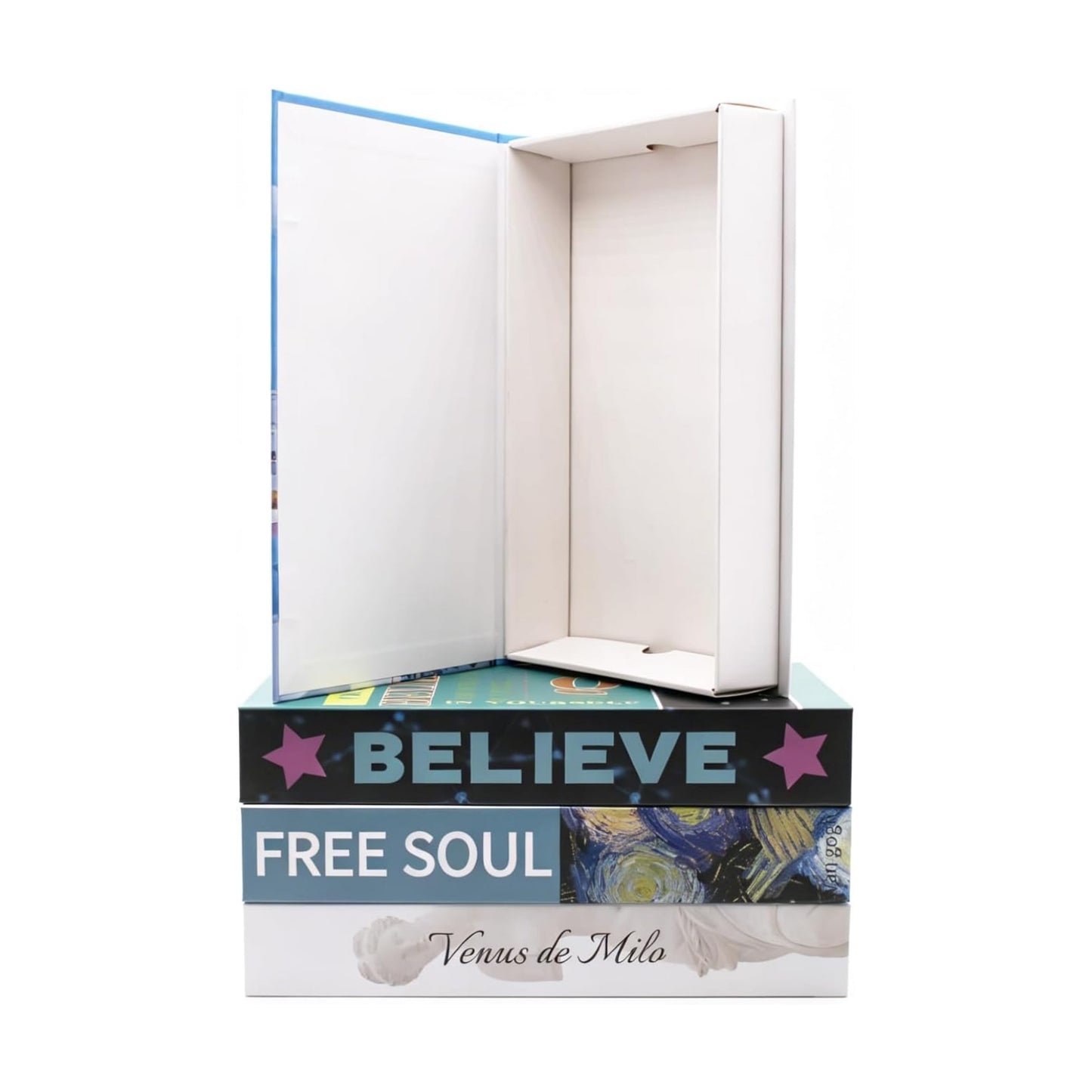 Faux Books Set for Decoraion / Blue T3 / Set of 4