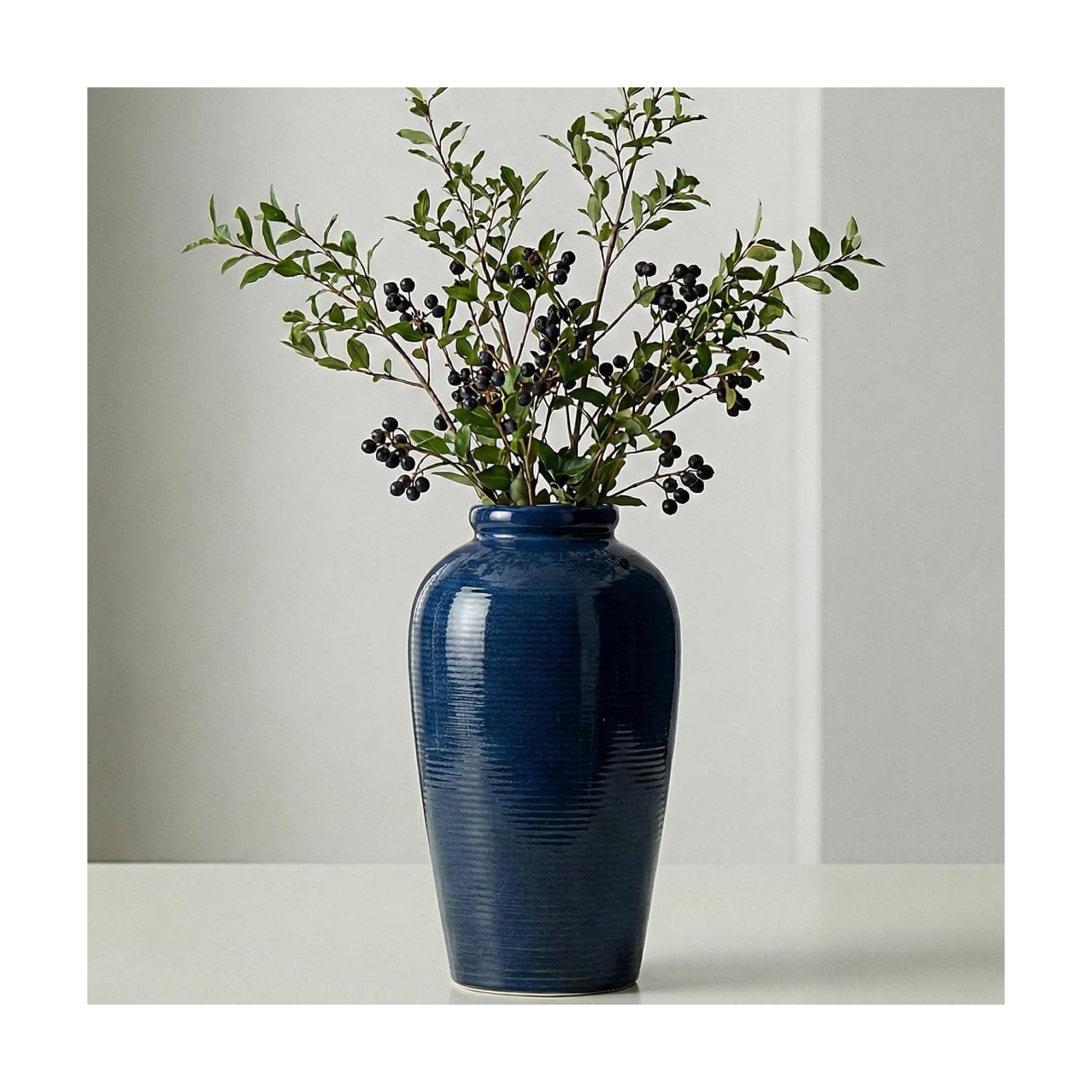 Ceramic Vases Home Decor / 11 Inch / Blue