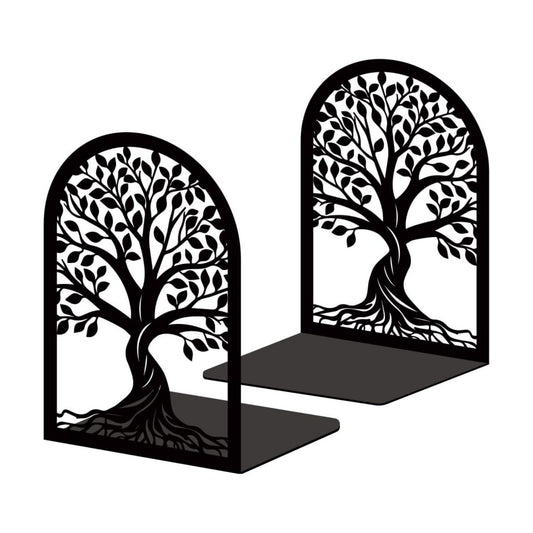 Trees Metal Bookends for Desk / Tree / Black