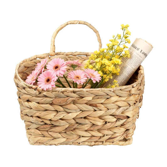 Rustic Farmhouse Wall Decor Organizer / Natural-water Hyacinth / Small