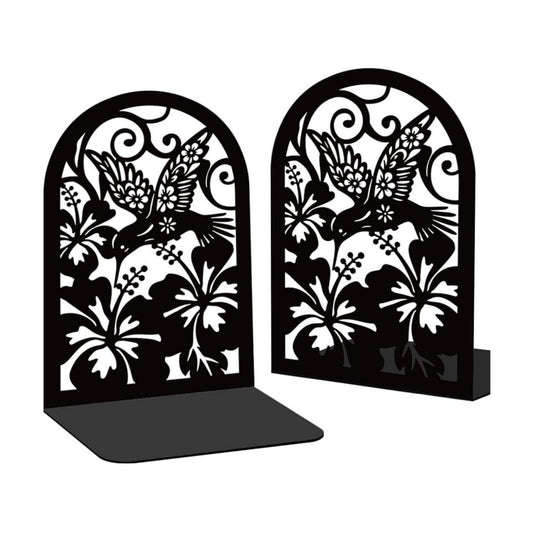 Metal Bookends / Book Ends for Heavy Books / Hummingbird