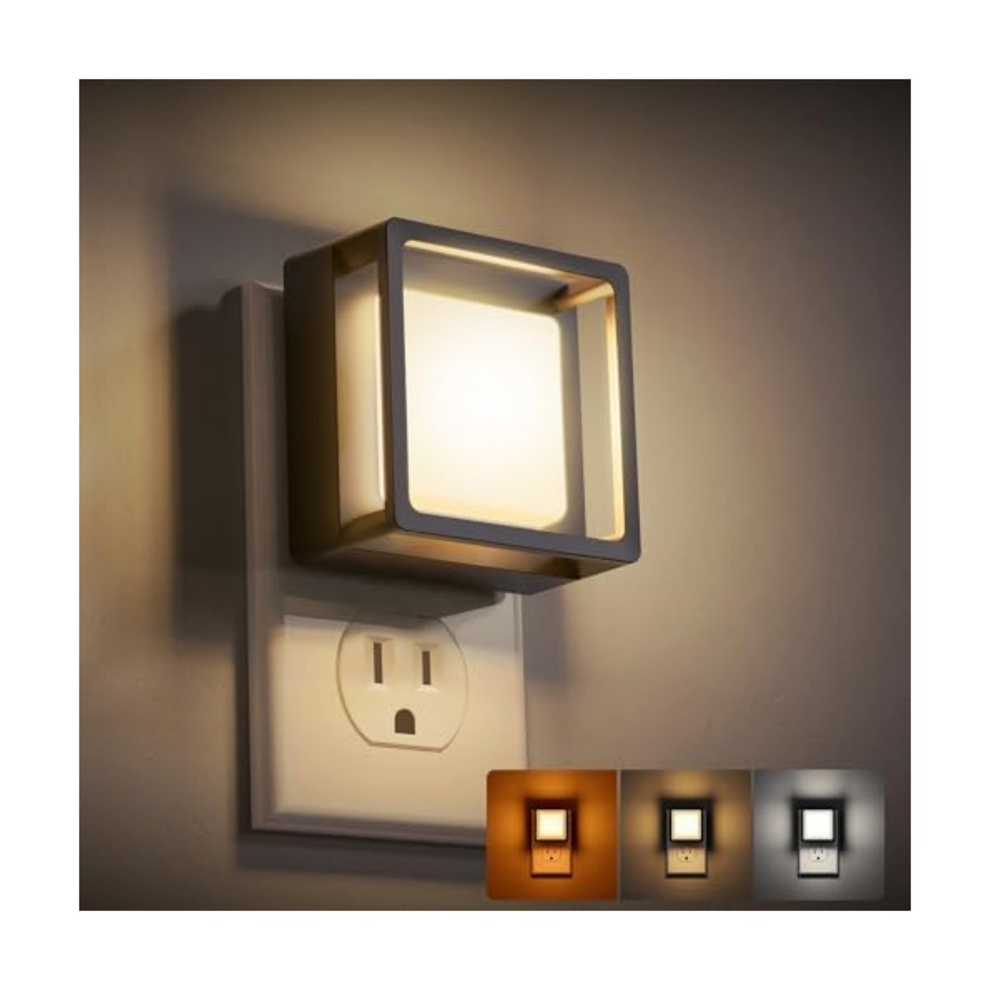 DORESshop LED Night Light,Night Lights Plug Into Wall [2 Pack],3CCT