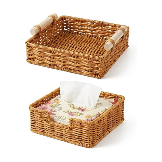 Rattan Napkin Holder Set / Set of 2