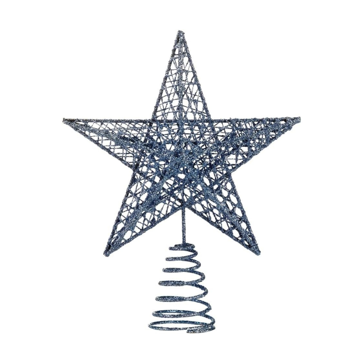 BinaryABC Iron Christmas Tree Star Topper,20cm Glittering Tree Topper