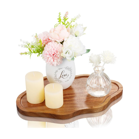 Cloud Wooden Jewelry Tray Trinket Dish / Acacia Wood